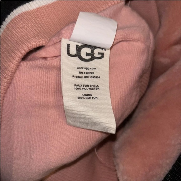 Ugg Kailani Lantana Pink Sherpa Hoodie Pull-Over Women’s Sz XS Pockets Faux Fur - Picture 7 of 8
